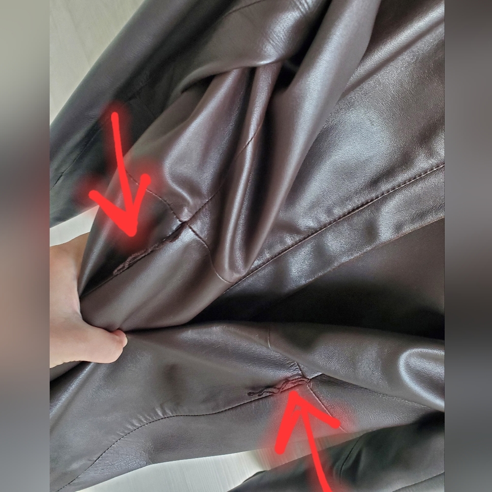 Preston & York Rich Chocolatey Brown Genuine Lamb Leather Business Casual Jacket - Picture 8 of 16